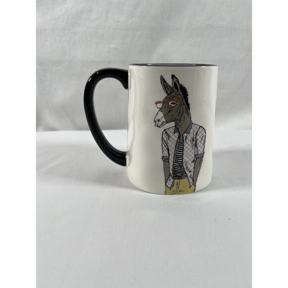 New Hipster Animal Coffee Mug Horse Stoneware 518ml 17.5 oz - Picture 2 of 6
